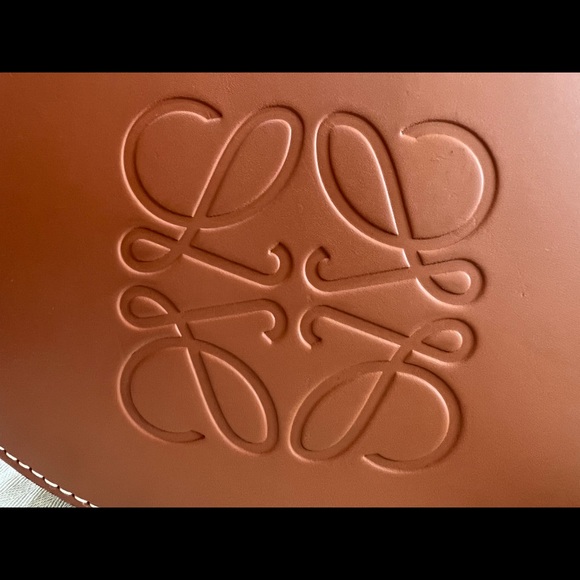 Loewe Small Balloon Bag Raffia and Tan Calfskin - Picture 4 of 7